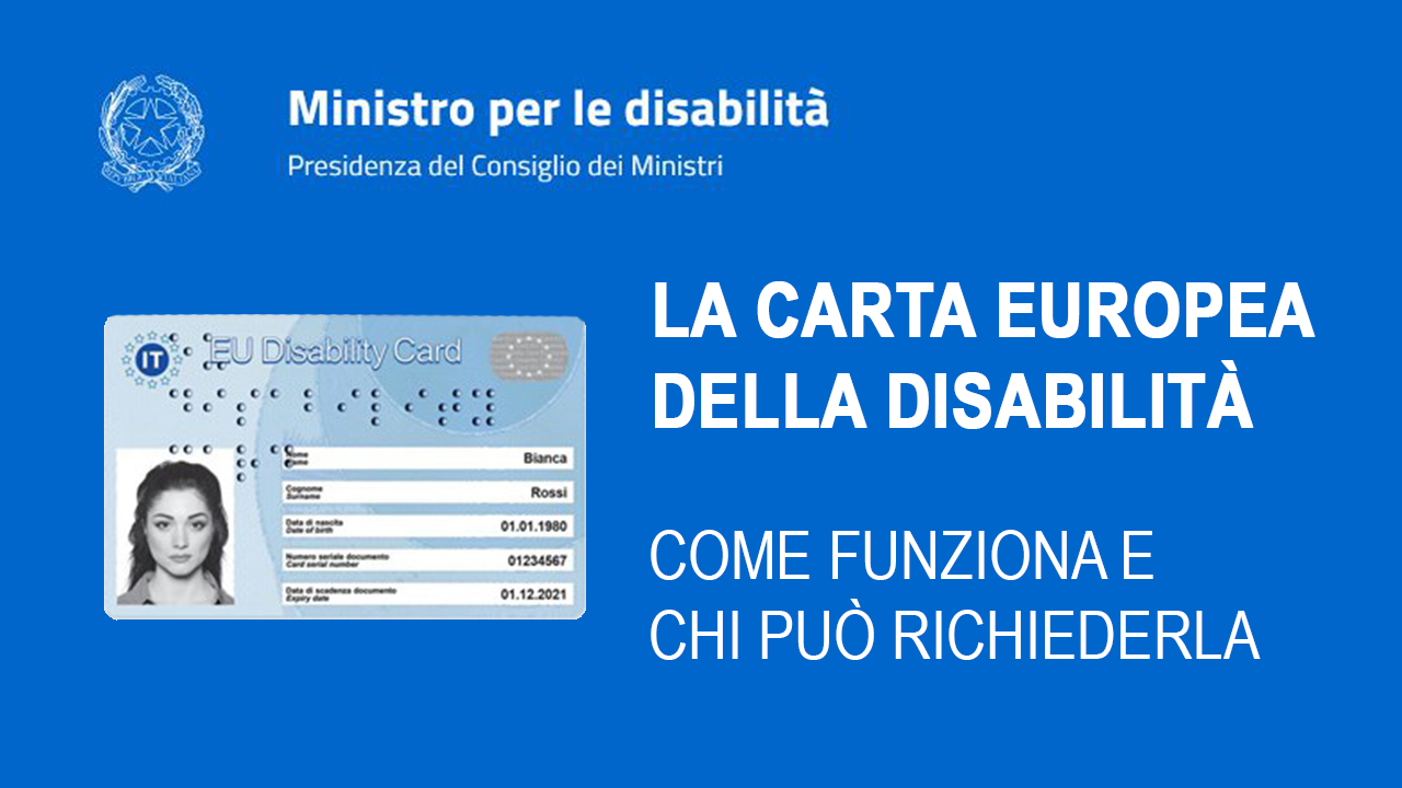 Disability Card, un pass unico europeo che sostituisce i certificati cartacei