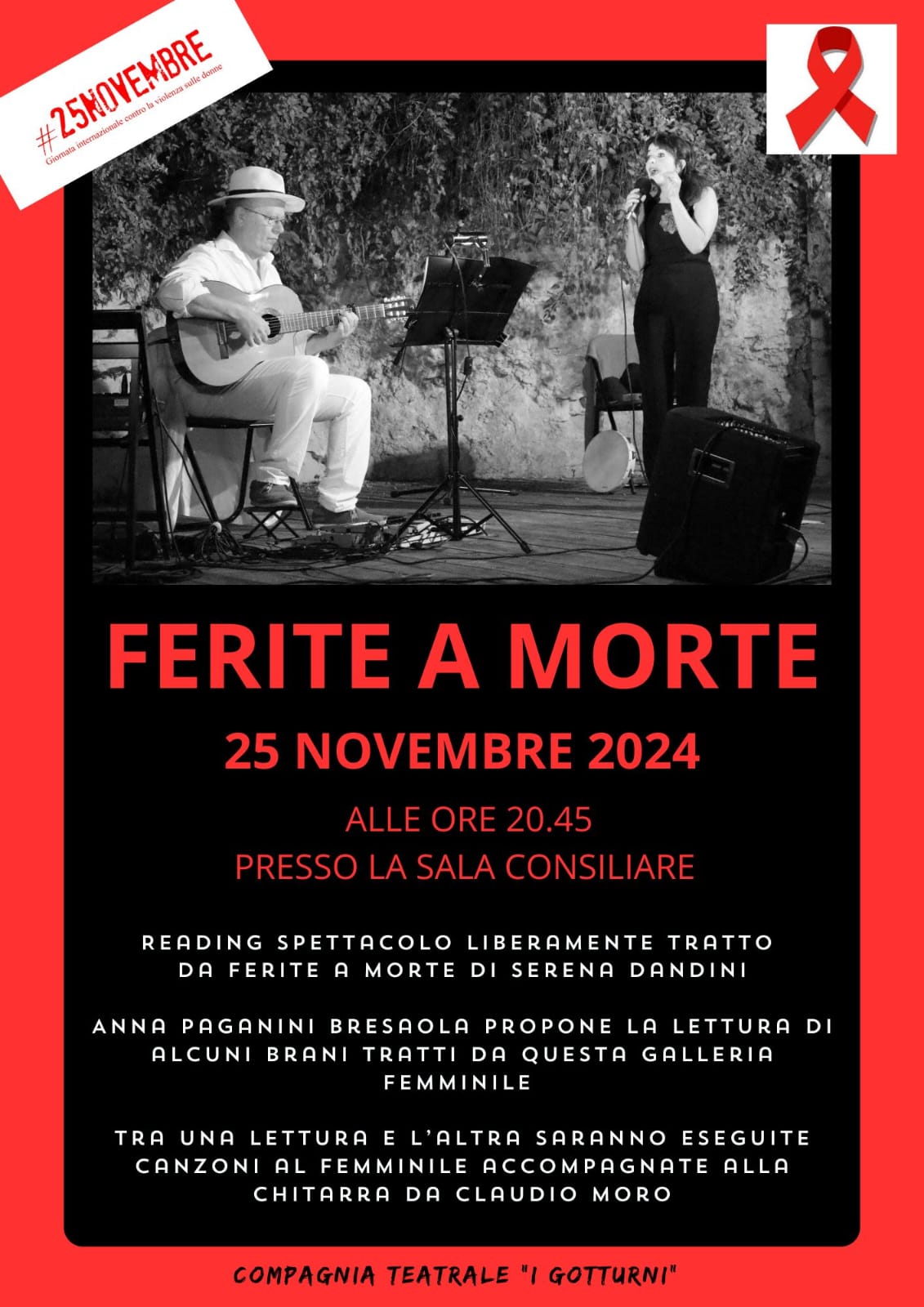 Lunedì 25 novembre 'Ferite a morte'